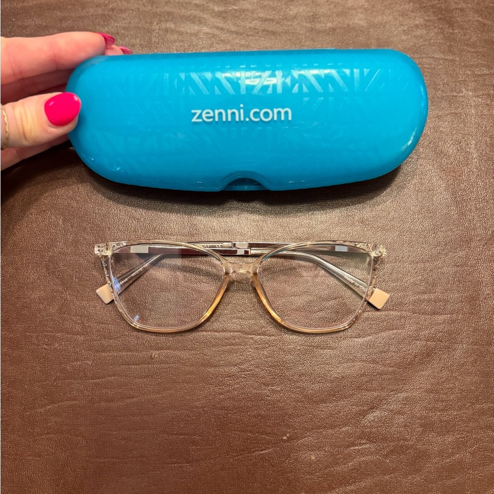 Zenni Cream Cat-eye glasses